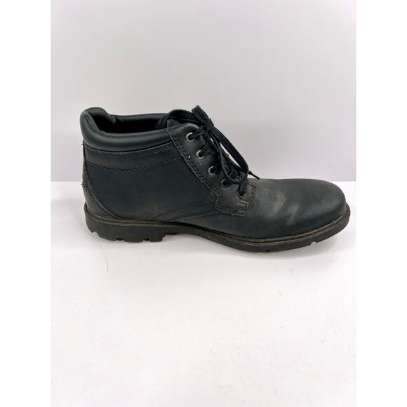 Rockport Men's Size 8 Storm Surge Plain Toe Boot Black Hydro-shield Waterproof - Picture 8 of 13